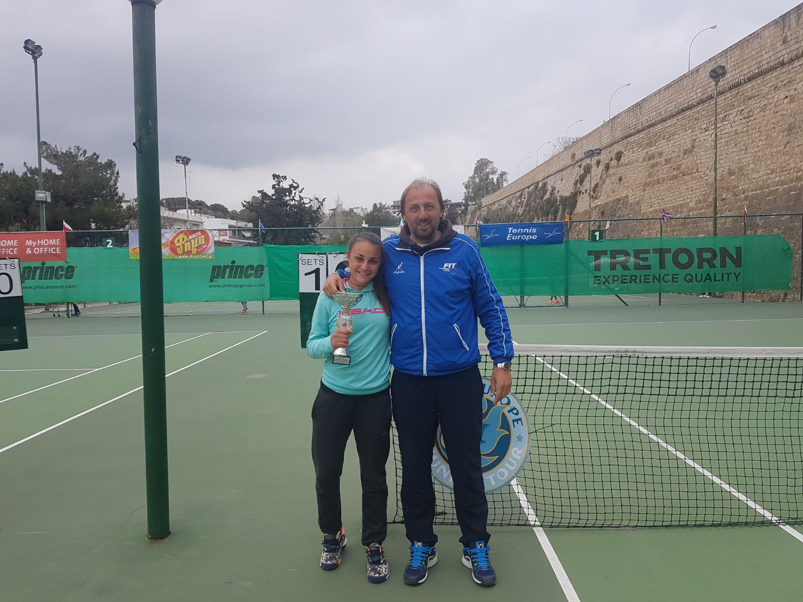 ACCADEMIA EUROPEA. Lorenza Cuomo vince il doppio all’Iraklio Junior Tournament in Grecia