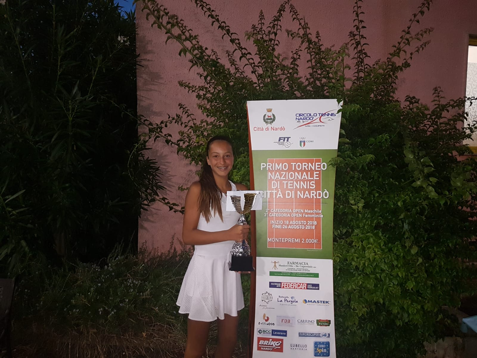 VITA DA ACCADEMIA. Alessandra Bullone vince il Terza di Nardò. E l’Accademia Tennis Napoli sale a 62 vittorie nel 2018